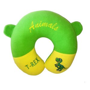 Bantal leher karakter bordir animal bantal travel bordir binatang