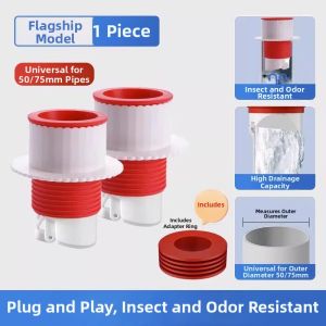 Odor Preventing Anti-Backflow Drain Seal