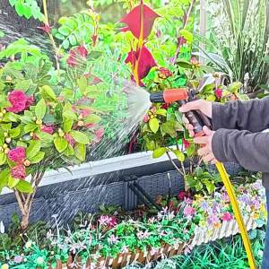 Hose Nozzle High Pressure Garden Hose Nozzle Sprayer Modes Thumb Control Water Hose Sprayer for Watering Plants and Car Washing