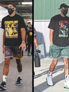 Paul Tatum Short Sleeve T-Shirt American Basketball Sport Retro Loose round Neck Pure Cotton Trendy Brand INS Half Sleeve