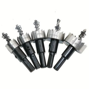 5pcs High-Speed-Steel Hole OpenerHole Saw KitDrill Bit Set16/18.5/20/25/30mm for Metal Stainless Steel Aluminum Plastic&Wood