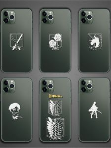 Applicable to Apple Huawei Attack on Titan Anime Metal Gold-Plated Sticker Mobile Phone Computer Free Wing Sticker Neutral