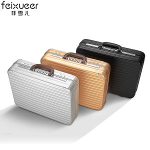 Aluminum Alloy Handheld Suitcase Business Briefcase Computer Bag Equipment Tool Box Money Box Safe Instrument Box Travel Bag