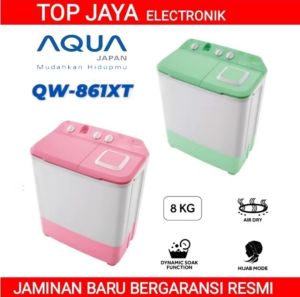 MESIN CUCI AQUA 8KG  2 TABUNG QW-861XT NEW SERIES