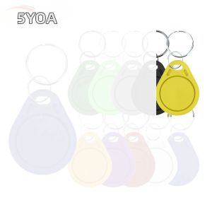 5YOA 100 Chiếc 13.56 MHz Thẻ RFID Chìa Khóa Điện Tử Thông Minh UID Khối 0 Có Thể Ghi Lại Thẻ Nhân Bản Sao Chép Thẻ Móc Khóa Kiểm Soát Truy Cập Thông Minh Keyfob