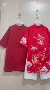 Áo Dài Gia Đình Truyền Thống Ivy Áo Dài Cách Tân Nam Nữ May Sẵn Dành Cho Cả Gia Đình In 3D Bắt Mắt