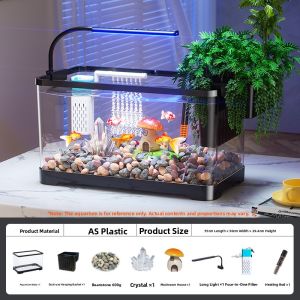KUOTING | Lazy Persons Desktop Aquarium with Oxygen Circulation and Filtration 1 Piece