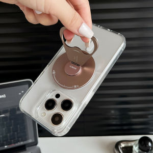 2025 Upgraded Magnetic Ring Holder Aluminum Alloy MagSafe Phone Stand Kickstand Grip [360° Rotation] Mag Safe Accessories for iPhone 16 Pro Max 15 14 13 12 MagSafe Case with double hole