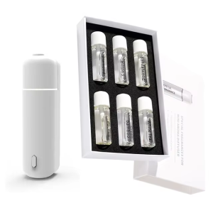 Car Aroma Diffuser Vent Clip Car Air Freshener Rechargeable Scent Machine Fragrance Oil Waterless Essential Oil Diffuser