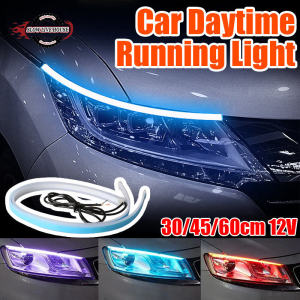 2Pcs Car Led DRL Lighting Strip Daytime Running Light Waterproof Strip Headlights Brake Flow Lights
