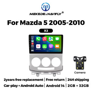 Android 14 Car Radio For Mazda 5 Mazda5 2005-2010 Old Multimedia Video Player Autoradio Wireless Carplay Android Auto IPS Screen