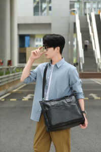 Túi Xách Da Nam Công Sở Mới Túi Xách Laptop Túi Đeo Chéo Túi Xách Thường Ngày Túi Đựng Đồ Lớn Túi Xách Da PU Mềm