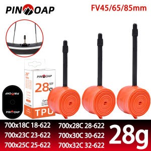 PINMOAP TPU 28g Ultra Light Bicycle Inner Tube 700x18/23/25/28/30/32C Road Bicycle Tpu Tire 45/65/85mm French Nozzle Inner Tube
