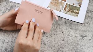 LQNLQ Mens PU Gift Girls Ladies Mini Business Wallet Pure Color Short Purse Credit Card Holder