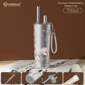 zuvor | Titanium Insulated Cup Large Capacity Cold Drink Retention Straw