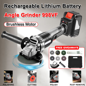 998VF Cordless Angle Grinder Brushless Rechargeable Lithium Battery Grinder Cutting Machine Car Polishing Power Tool