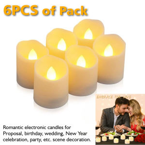 Flickering LED Ivory Electronic Candle Flameless Tealight CandleBattery Operated LED Tealight Candle Ideal for Weddings Ta