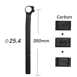 ELITA OME Carbon Seat Post Offset 5/20mm for MTB/Road Bike 25.4/27.2/30.9/31.6mm Diameter 350/400mm Length Bike Acces