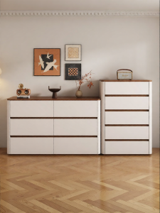 Custom Large Capacity Wood Chest of Drawers