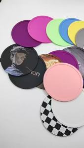 6Pack Silicone Coasters for Drinks Anti-Slip Durable Reusable Drink Coasters Set Non Slip Cup Coasters Silicone Coasters