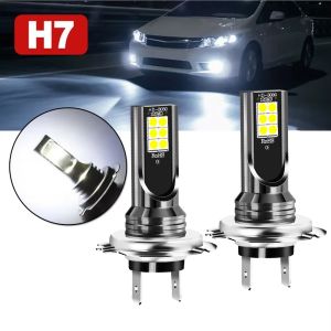 H7 Led Headlight Bulb Kit 55W Car Fog Light Bulbs 12V High Power Auto Fog Lamp 6000K White Automobile Headlamp Bulbs 1/2/4pcs