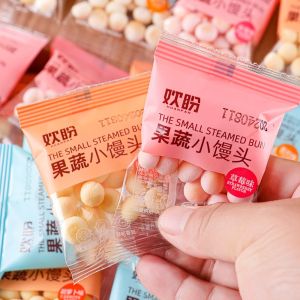 【30pcs】Fruit and vegetable Mantou 果蔬小馒头多种口味网红营养食品膨化休闲办公室解馋追剧小零食