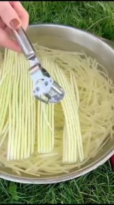 Pisau Pengupas & Pemotong Buah Sayur / Peeler 2in1 Stainless Steel