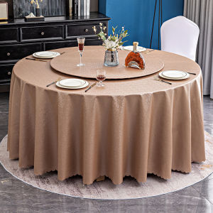 WANGSHIHUAYI | Waterproof Oil-Resistant No-Wash Luxury Round Tablecloth