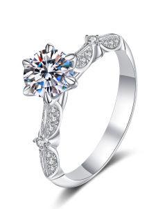 KAFANDENG | Laboratory-Cultivated Diamond Platinum Bridal Engagement Ring 1 Carat