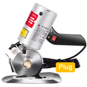 Electric Fabric Cutting Machine Round Knife 220/110V Hand Push Scissors Cloth Cutter Max 30mm for Clothing Efficient Fabric Trim