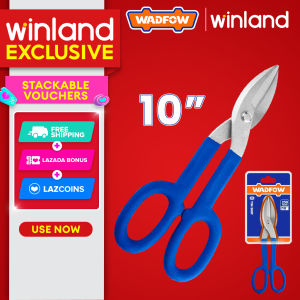 Wadfow by Winland 10"-12"/250-300mm Tin Snip Rubber Handle Scissors Tool Gunting ng Yero WAD-HT