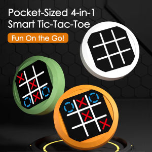 4in1 Tic Tac Toe Electronic Handheld Personal Challenge Game Console party Puzzle interactive game Toy Christmas birthday gifts
