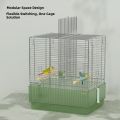 Yoosopet | Large Portable Stainless Steel Parrot Cage. 