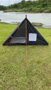 Inner Tarptent 1P / Inner Tenda Camping Tarptent Pyramid | Bonus Tali & Pasak