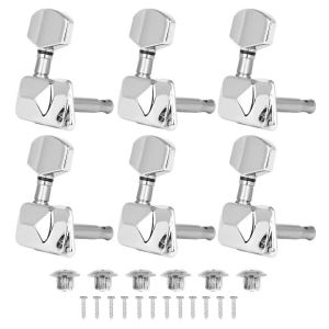 IRIN | Y-73 Folk Guitar String Knob Semi Closed Silver Durable Metal Head Knob Guitar String Tuning Pegs for Guitar Accessories Parts