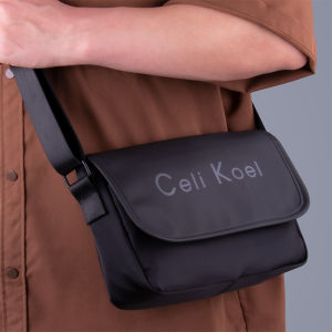 2024 New Mens Single Shoulder Bag Oxford Cloth Waterproof Casual Flip Cover Commuter Trendy Bag Large Capacity Leisure Crossbody