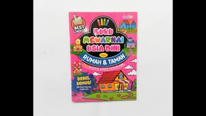Buku Mewarnai Usia Dini Tema Rumah & Taman Bonus Stiker Aktivitas Anak