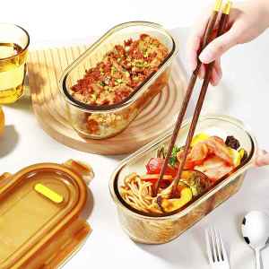 ISLAND ELEPHANT | Microwave Safe Airtight Meal Box BPA Free Borosilicate Glass