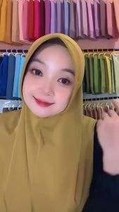 TERBARU PROMO Bergo Hamidah Size M dan L Label Besi hijab Premium