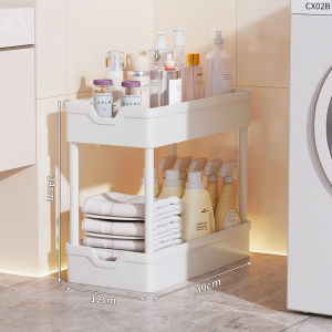 JIAJIESHI | No-drill Gap Multi-functional Freestanding Bathroom Shelf