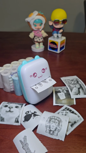 OSSDE Mini Pocket Thermal Printer Portable Bluetooth Printer Label Maths Question IOS Android