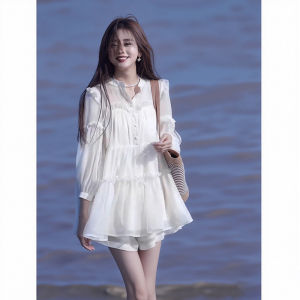 XUECAIQI | Plus Size Slimming Summer Outfit Lazy Style Shirt and Shorts Set