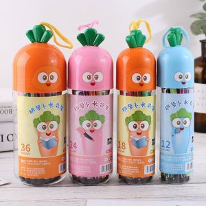 Bút Lông Màu Cà Rốt Siêu Cute - Bút Dạ Đủ Màu Hình Cà Rốt Dễ Thương (12 / 18 / 36 màu)