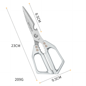 Kitchen scissors Multi-functional stainless steel household scissors for cutting chicken and fish special shears