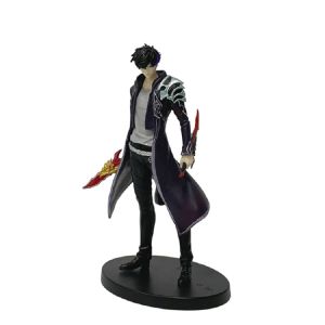 Bandai | 20cm In Stock Solos Levelings (Anime Version) Figure -Sung Jinwoo Cha Hae-In Action Model PVC Collect Statue Anime Ornament Gift