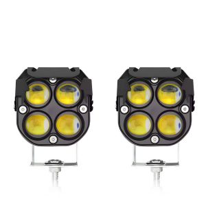 3 Inch Pod Lights White Yellow Color LED Work Light Offroad Driving Fog Lamp For Truck SUV ATV UTV Motorcycle Auxiliary Lights