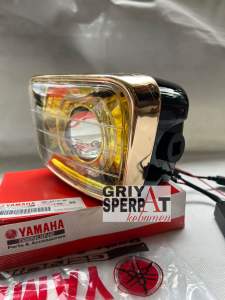 LAMPU DEPAN RX KING BILED PROJECTOR BATOK DAN RING GOLD ORIGINAL