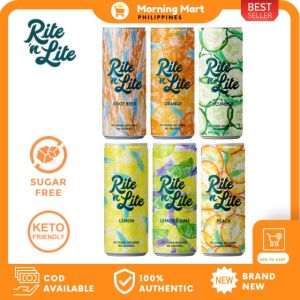 Rite n Lite Assorted Pack Soda Keto-friendly | No sugar No carbs No calories Carbonated drink