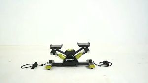 Portable Hydraulic Foot Stepper Durable V-Shaped Home Exercise Machine Non-Slip Home Fitness Equipment with Adjustable Resistance