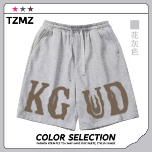 กางเกงขาสั้นบาสเก็ตบอลสไตล์อเมริกันสำหรับผู้ชาย กางเกงขาสั้นลำลอง ระบายอากาศได้ดี ทรงหลวม ผ้าฝ้ายแท้ 5 ส่วน สำหรับฤดูร้อน